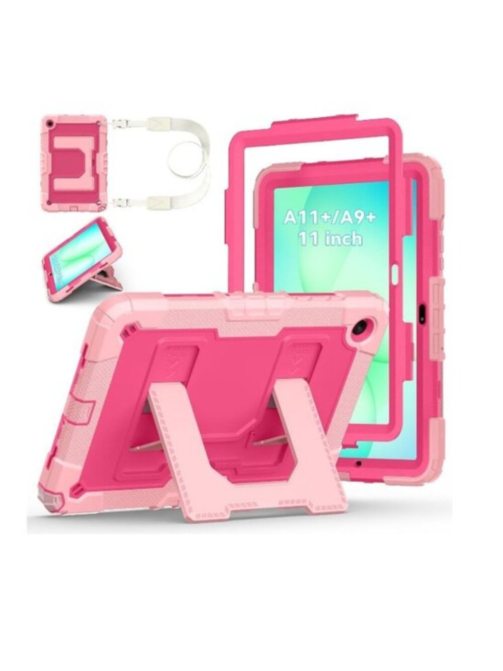 New: Samsung Galaxy Tab A11+/A9+ Case - Dark and Light Pink